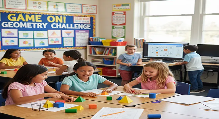 Game On! Free Classroom Math Games for 5th Grade Geometry Review