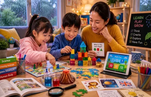Rainy Day Brain-Boosters: The Best Indoor Learning Games for Kids