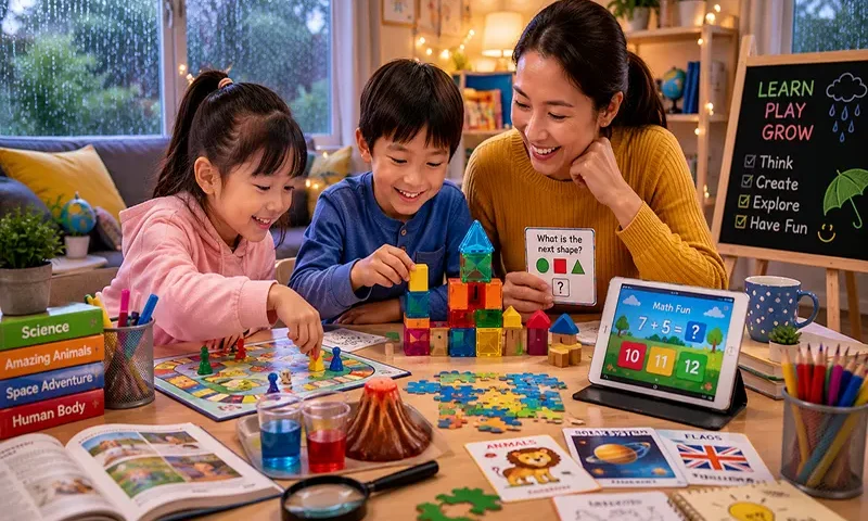 Rainy Day Brain-Boosters: The Best Indoor Learning Games for Kids