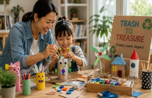 Trash to Treasure: Budget-Friendly Learning Crafts Using Recycled Materials